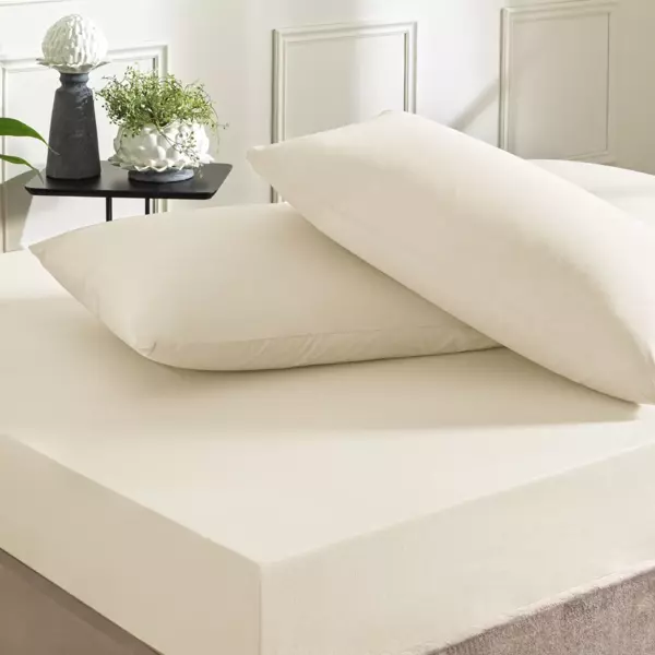 TAÇ COLOR DREAMS RANFORCE ÇİFT KİŞİLİK ÇARŞAF SETİ EKRU - Image 1