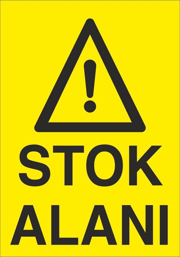 Technopa Stok Alanı Uyarı Levhası - Image 1