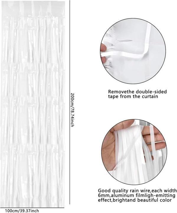 Nessiworld Soft Beyaz Renk Duvar ve Kapı Perdesi İthal 100x200 cm - Image 1