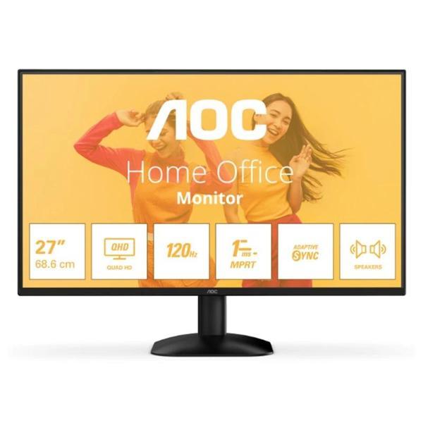 27 Aoc Q27b35s3 Ips 1ms 120hz 1xhdmı 1xdp 2k Qhd 2560x1440 Hoparlör Flıcker-free Vesa Siyah - Image 1