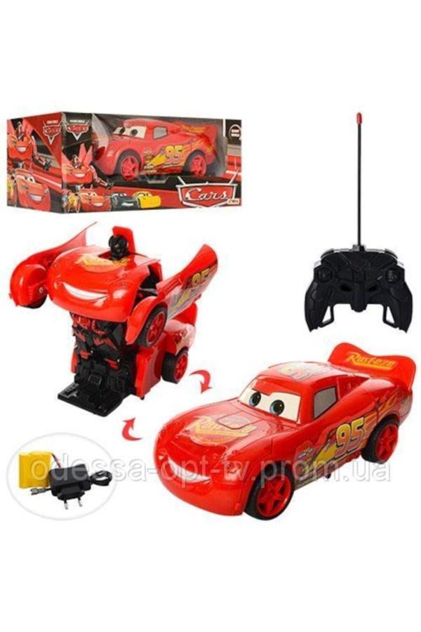 Oyuncak Robota Dönüşen Şimşek Mcqueen Uzaktan Kumandalı Şarjlı Araba - Image 1