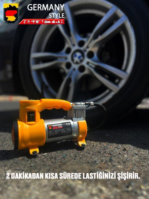 Germany Style NewPRO 12 V Araba Oto Araç Lasti k Şişirme Pompası 150 Psi Metal Gövde  Kompresör - Image 1