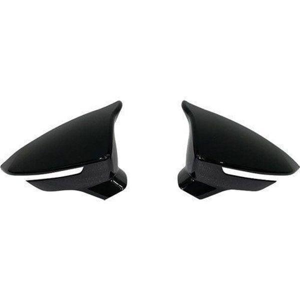 Seat Leon Uyumlu Mk3 2013 Sonrası Batman Yarasa Ayna Kapağı (Piano Black) - Image 1