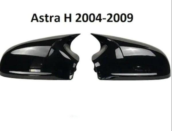 Opel Astra Uyumlu H (2004-2008) Batman Yarasa Ayna Kapağı (Parlak Siyah) - Image 1