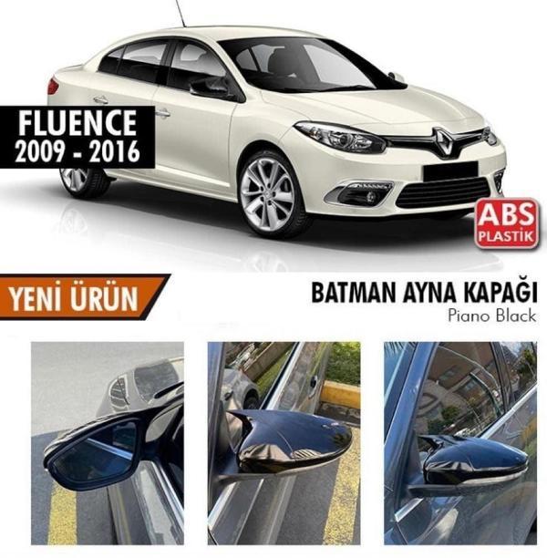 Renault Fluence Uyumlu (2009-2016) Batman Yarasa Ayna Kapağı (Piano Black) - Image 1