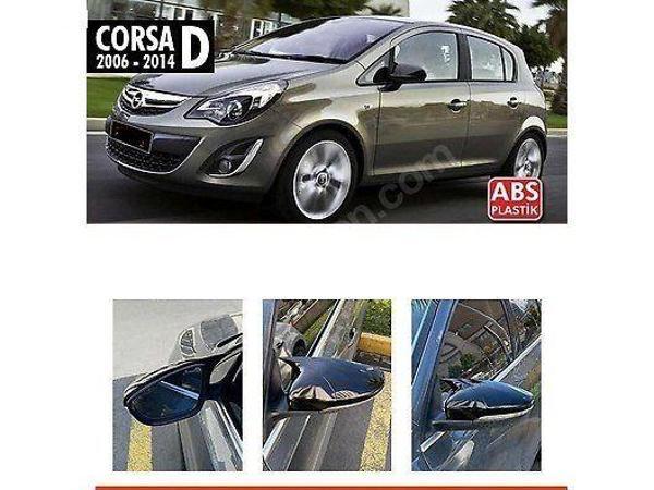 Opel Corsa Uyumlu D (2011-2014) Batman Yarasa Ayna Kapağı (Parlak Siyah) - Image 1