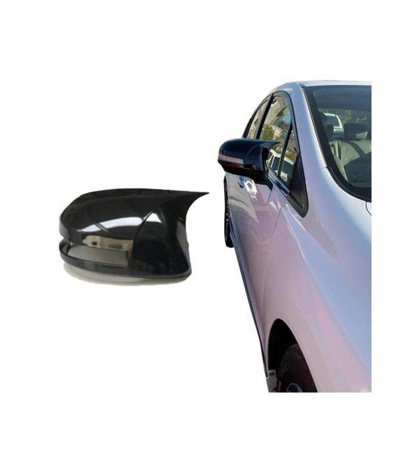 Honda Civic Uyumlu Fb7 (2012-2016) Batman Yarasa Ayna Kapağı (Parlak Siyah) - Image 1