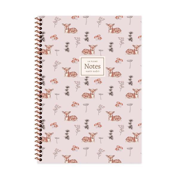 Keskin A4 Kareli PP Kapak La Plume Forest Defter - Ceylan - Image 1