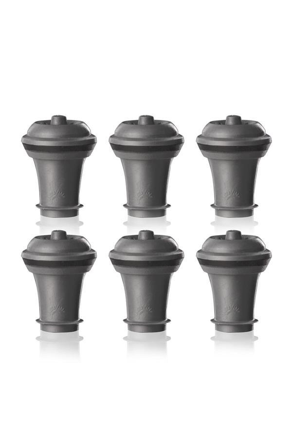 Vacu Vin Vakum Şarap Tıpası Gri 6 Parça - Image 1