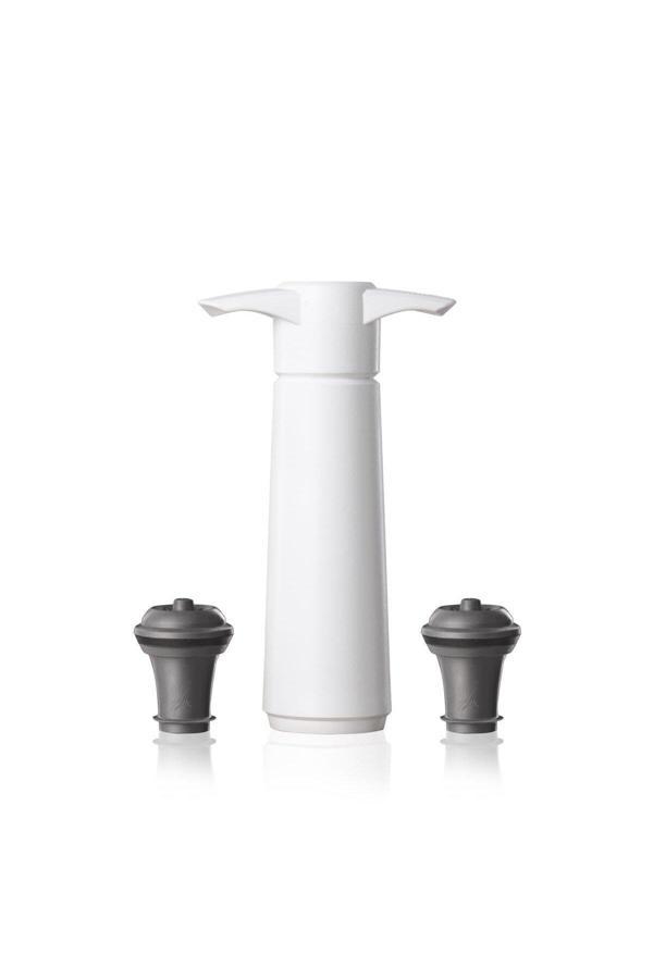 Vacu Vin Şarap Vakum Seti Kutulu 1 Pompa, 2 Şarap Tıpası Kutulu - Beyaz - Image 1