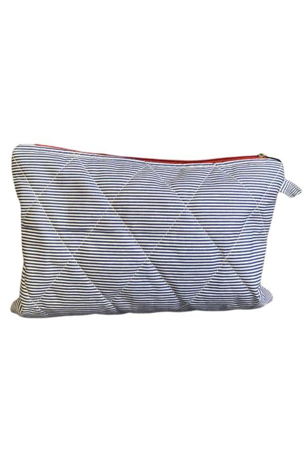 Uretti - Ege 7366 El Yapımı Çizgili Model Clutch / Portföy Çanta - 21cm x 29cm - Image 1