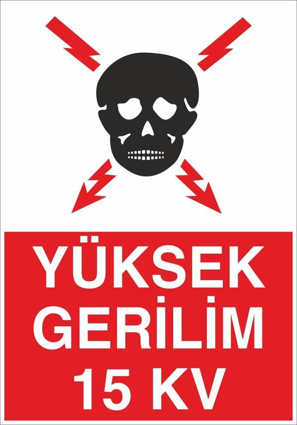 Technopa Yüksek Gerilim Uyarı Levhası - Image 1