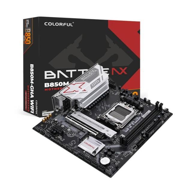 COLORFUL BATTLE-AX B850M-GHA WIFI V14 DDR5 7600MHz mATX AM5 Gaming (Oyuncu) Anakart - Image 1