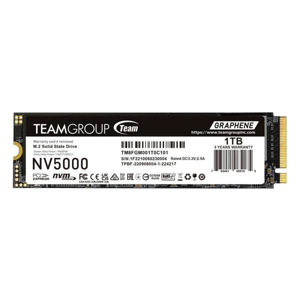 Team NV500 1TB 4500/1900MB/s PCIE NVMe M.2 SSD Disk (TM8FGM001T0C101) - Image 1