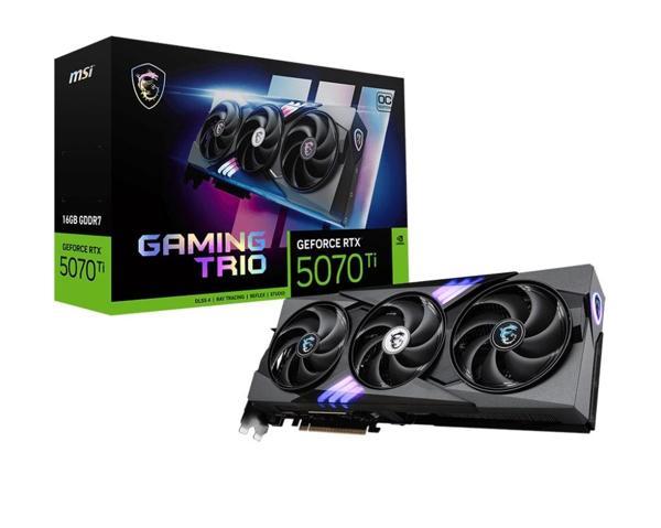 MSI GeForce RTX 5070TI 16GB GAMING TRIO OC GDDR7 256Bit DX12 Gaming (Oyuncu) Ekran Kartı - Image 1