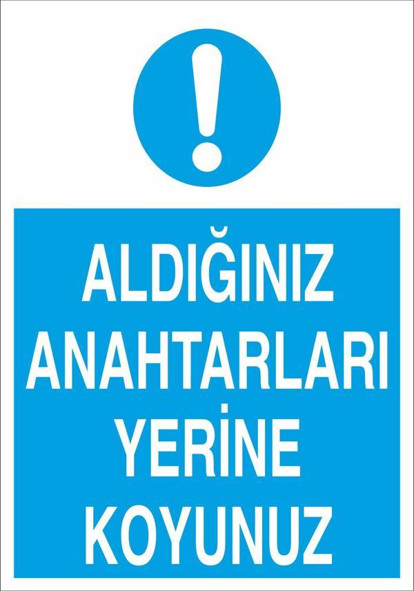 Aldığın Leti Yerine Koy Uyarı Levhası - Image 1