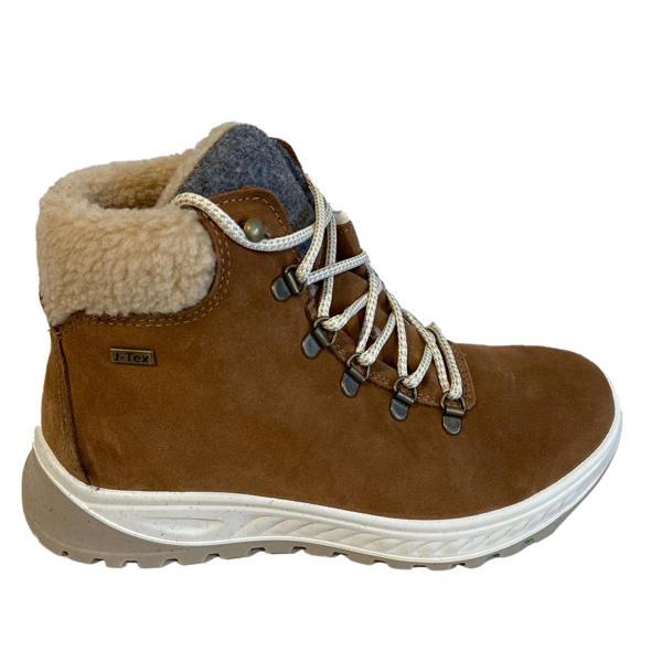 Kadın Bot 14541 17J Jacalu letaher upper and pPu sole cognac - Image 1