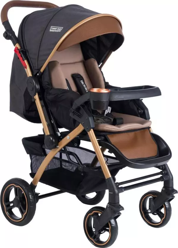 Tommybaby Tornado Plus Gold Alüminyum Lüx Çift Yön Bebek Arabası - Image 1