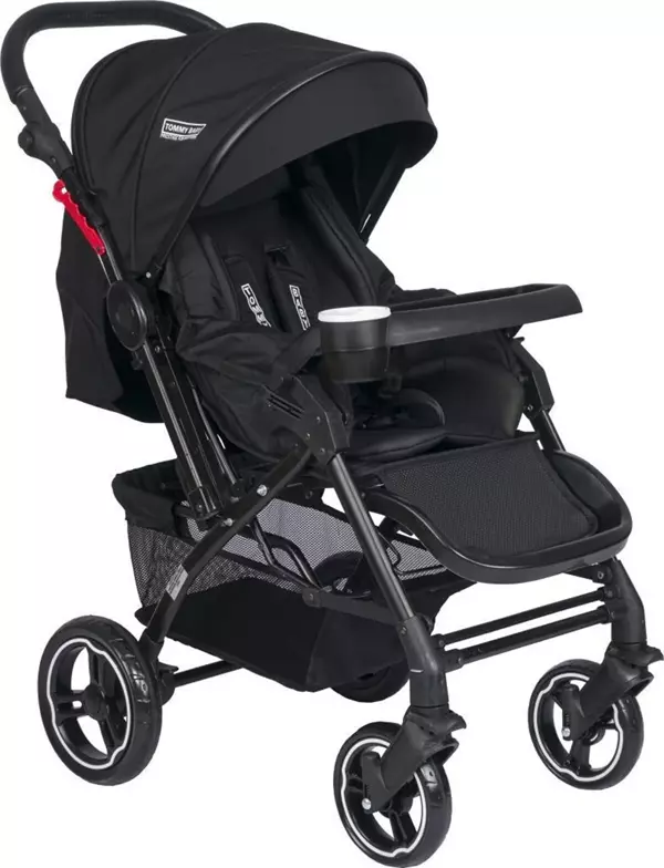 Tommybaby Tornado Plus Black Alüminyum Lüx Çift Yön Bebek Arabası - Image 1