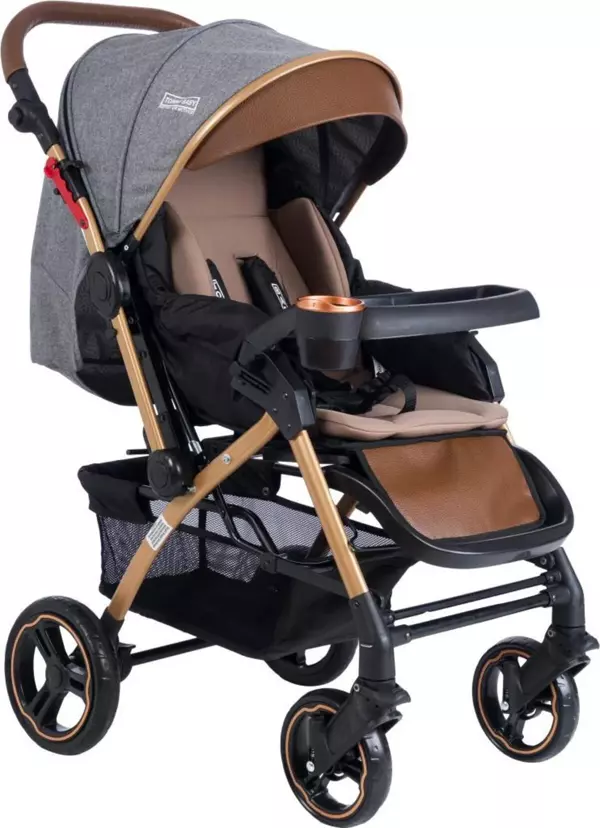Tommybaby Tornado Plus Gold Alüminyum Lüx Çift Yön Bebek Arabası - Image 1