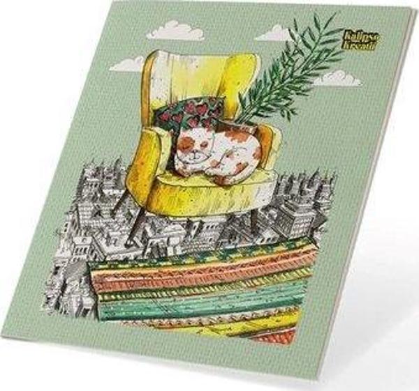 Kalipso 13x14 Huzur 32 Ypk Tel Dikişli Mini Not Defteri - Image 1