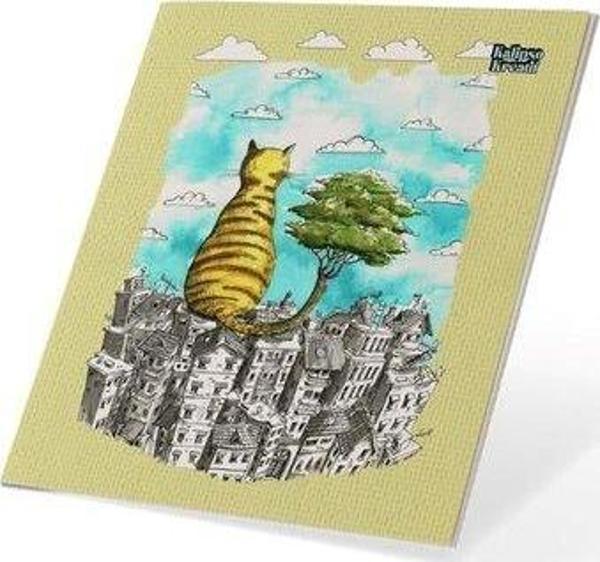 Kalipso 13x14 Sokaklar 32 Ypk Tel Dikişli Mini Not Defteri - Image 1