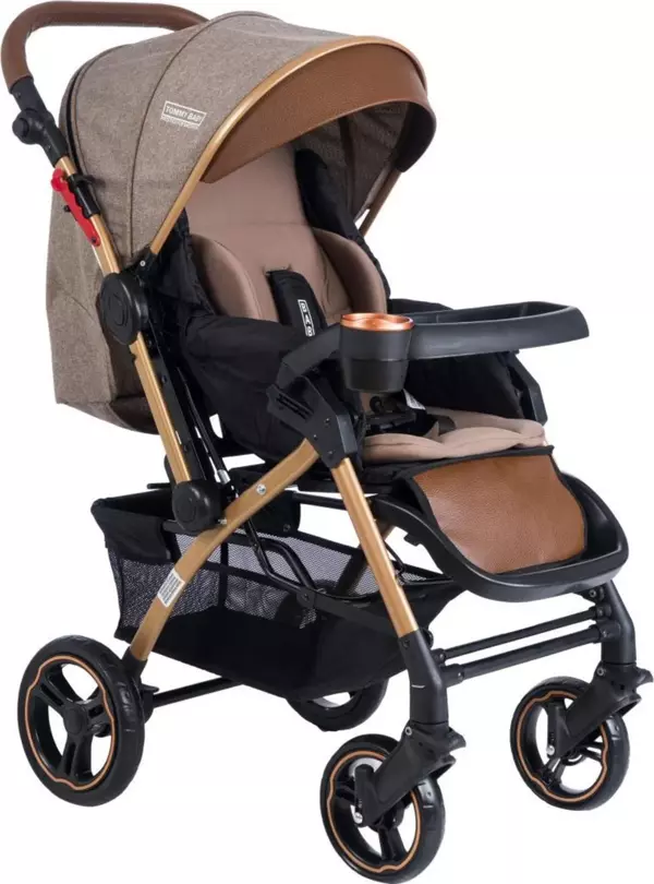 Tommybaby Tornado Plus Gold Alüminyum Lüx Çift Yön Bebek Arabası - Image 1