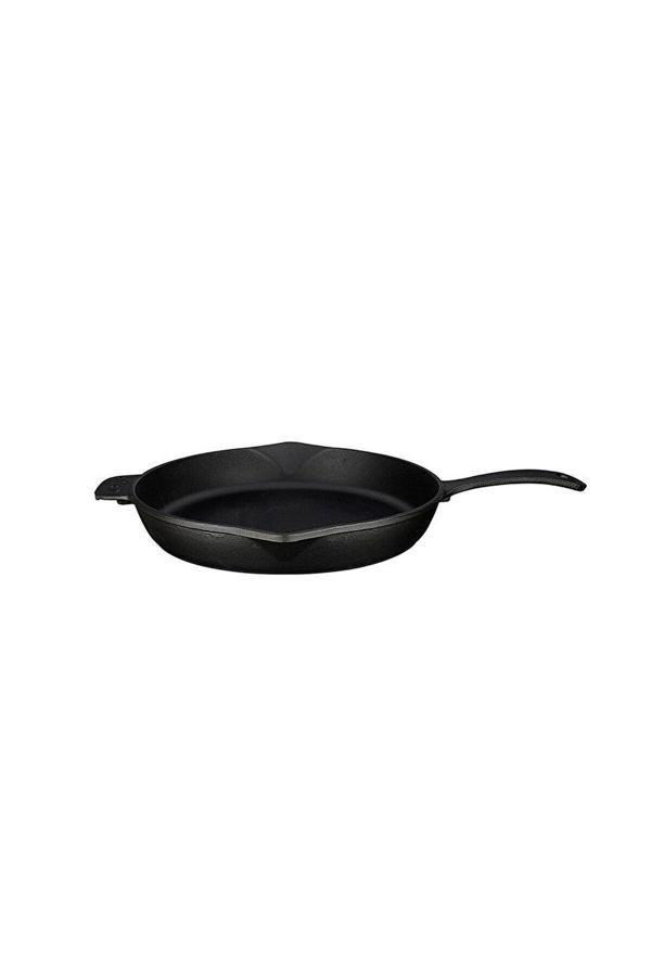 Lava ( Mandal Sepeti Hediye ) Lava Siyah Mat Yuvarlak Kızartma Tavası 28 Cm - Image 1