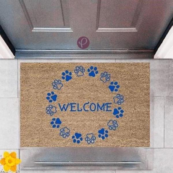 Kapı Önü Paspası Dekoratif Dijital Baskı Welcome P-2472 - Image 1