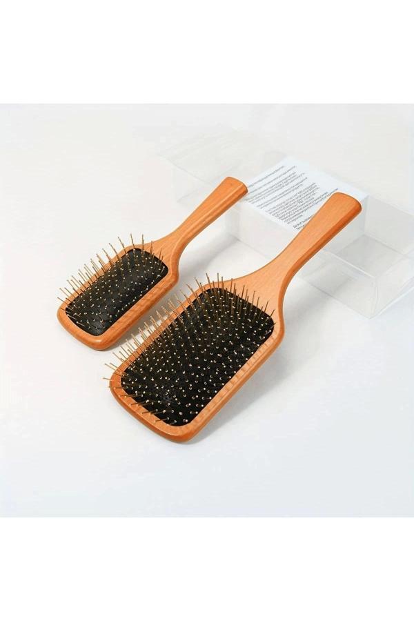 Çelik İğne Uçlu Bambu Tarak 21cm 12'li Paket - Image 1