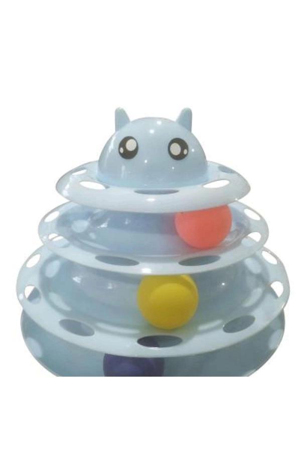 3 Katlı Kedi Oyuncağı Kedi Başlıklı - Image 1