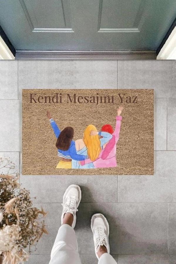 Dijital Baskı Kişiye Özel İç Kapı Dekorasyon Paspas  PS11192 - Image 1