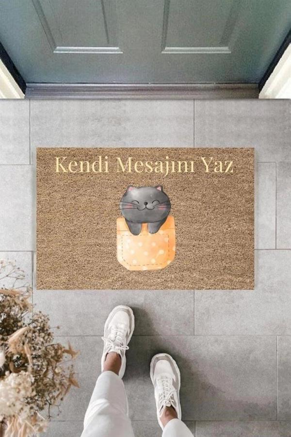 Dijital Baskı Kişiye Özel İç Kapı Dekorasyon Paspas  PS11197 - Image 1