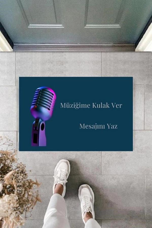 Dijital Baskı Kişiye Özel İç Kapı Dekorasyon Paspas  PS11205 - Image 1