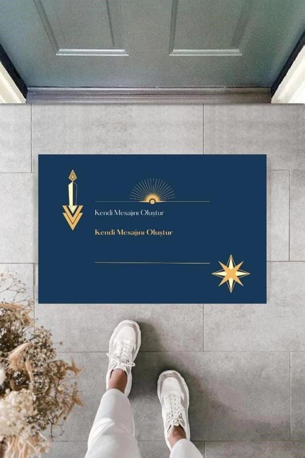 Dijital Baskı Kişiye Özel İç Kapı Dekorasyon Paspas  PS11209 - Image 1