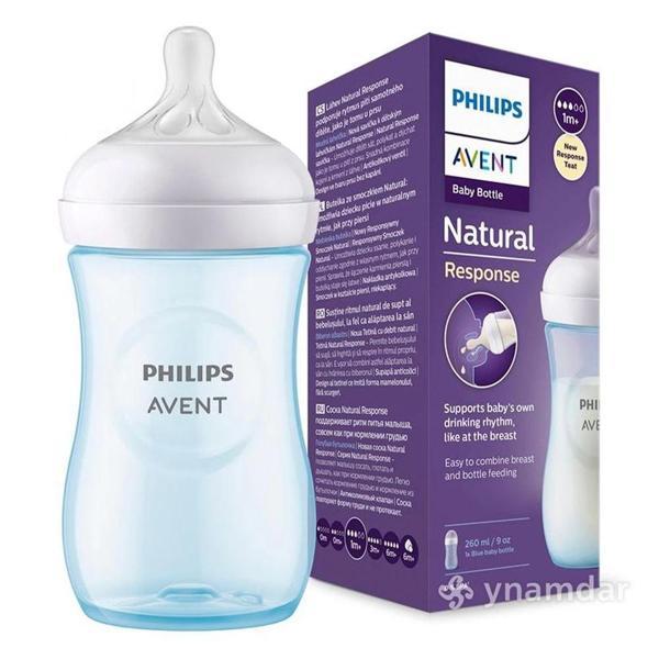 Philips Avent Natural Response PP Pembe Biberon 1+ Ay 260 ml SCY903/11 - Image 1