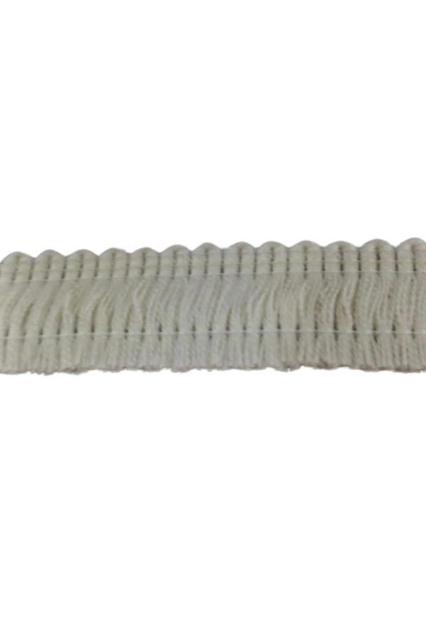 Pamuk Püskül Şerit En 3 cm Krem 5 Metre - Image 1