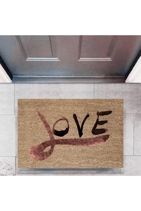 Kapı Önü Paspası Dekoratif Dijital Baskı Love P-2319 - Image 1