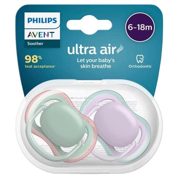 Philips Avent Ultra Air Emzik 6-18 Ay 2li Kız SCF085/16 - Image 1