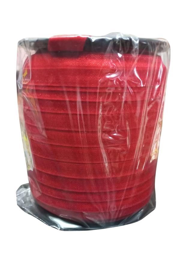 Çamaşır Lastiği Düz 1 cm  75 Metre 1 Top Kırmızı - Image 1