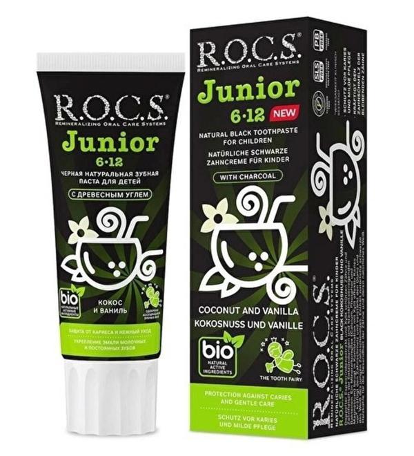 Rocs Junior Bitki İçerikli 6-12 Yaş Florürsüz Diş Macunu 60 ml - Image 1