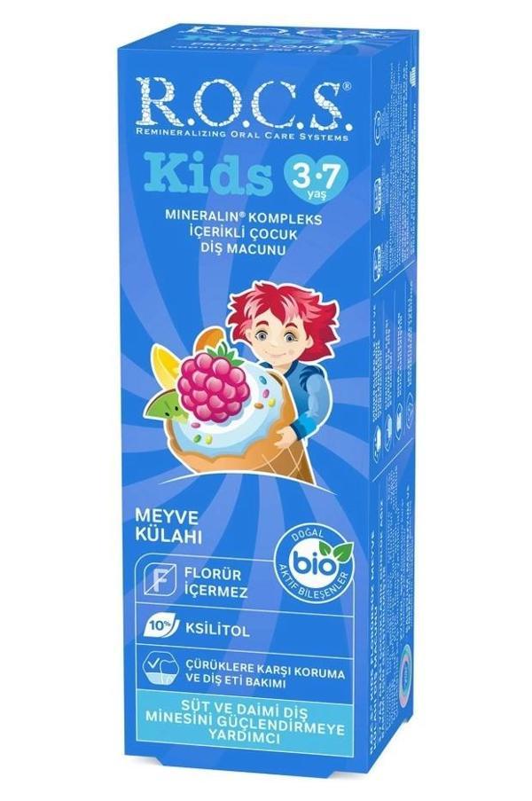 Rocs Kids Meyve Külahı Florürsüz Diş Macunu 45 ml - Image 1