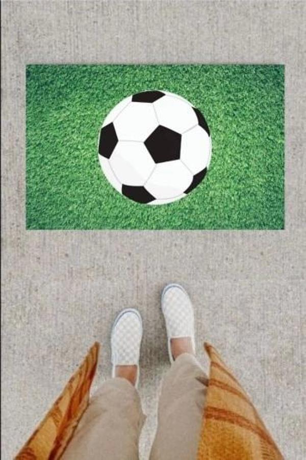 Kapı Önü Paspası Dekoratif Dijital Baskı Futbol Topu P-2346 - Image 1