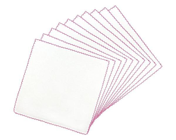 Sema Baby Çiftkat Penye Bebek Mendil 10'lu - Pembe - Image 1