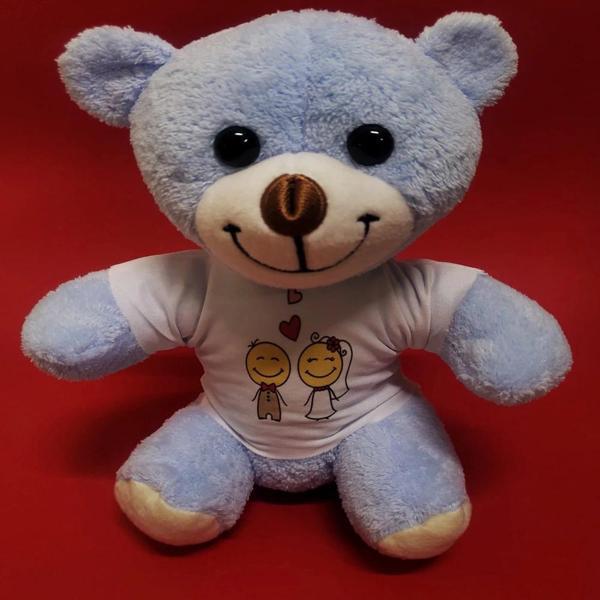 Mutlu Çift Tişörtlü Peluş Ayı - Image 1