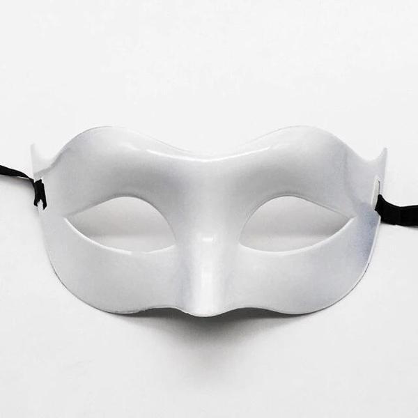 Beyaz Renk Masquerade Kostüm Partisi Venedik Balo Maskesi - Image 1