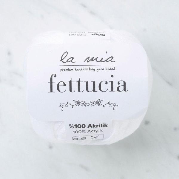 La Mia Fettucia Beyaz El Örgü İpi - L001 - 33877 - Image 1