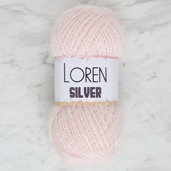 Loren Silver Toz Pembe El Örgü İpi - RS0062 - 34072 - Image 1