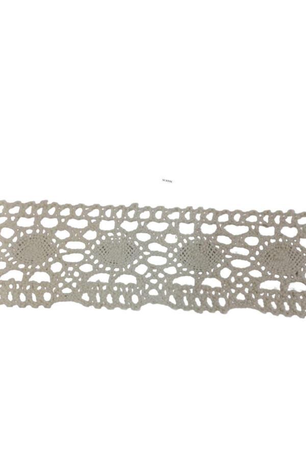 Kopanaki Dantel en 5 cm Badem Model Krem 5 Metre - Image 1