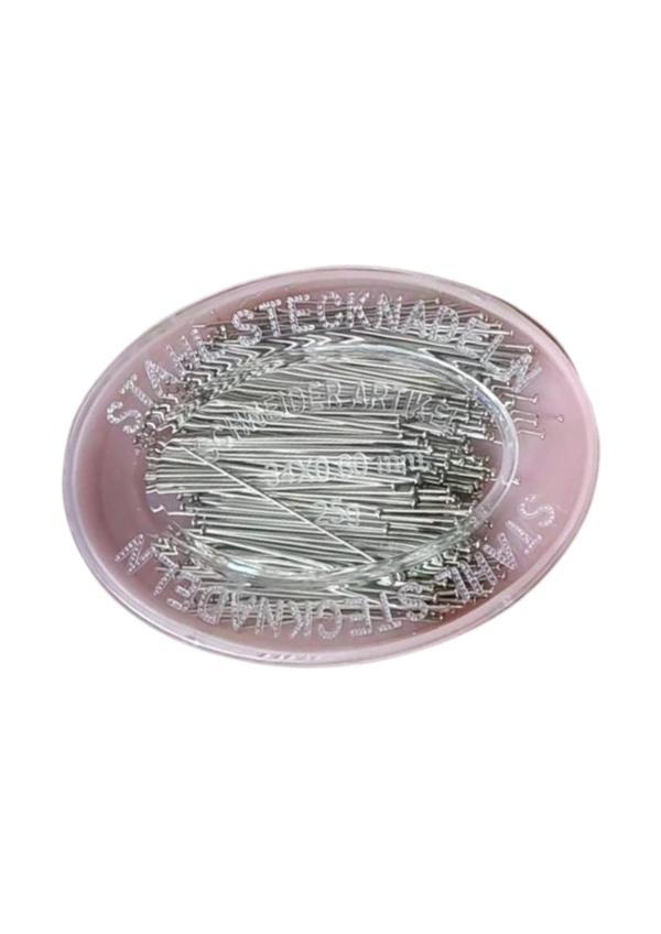 Çelik İğne Pembe Oval Kutuda 25 Gr - Image 1
